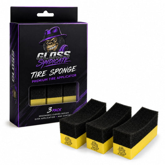 Tire Applicator - Tire shine sponge 3-pack