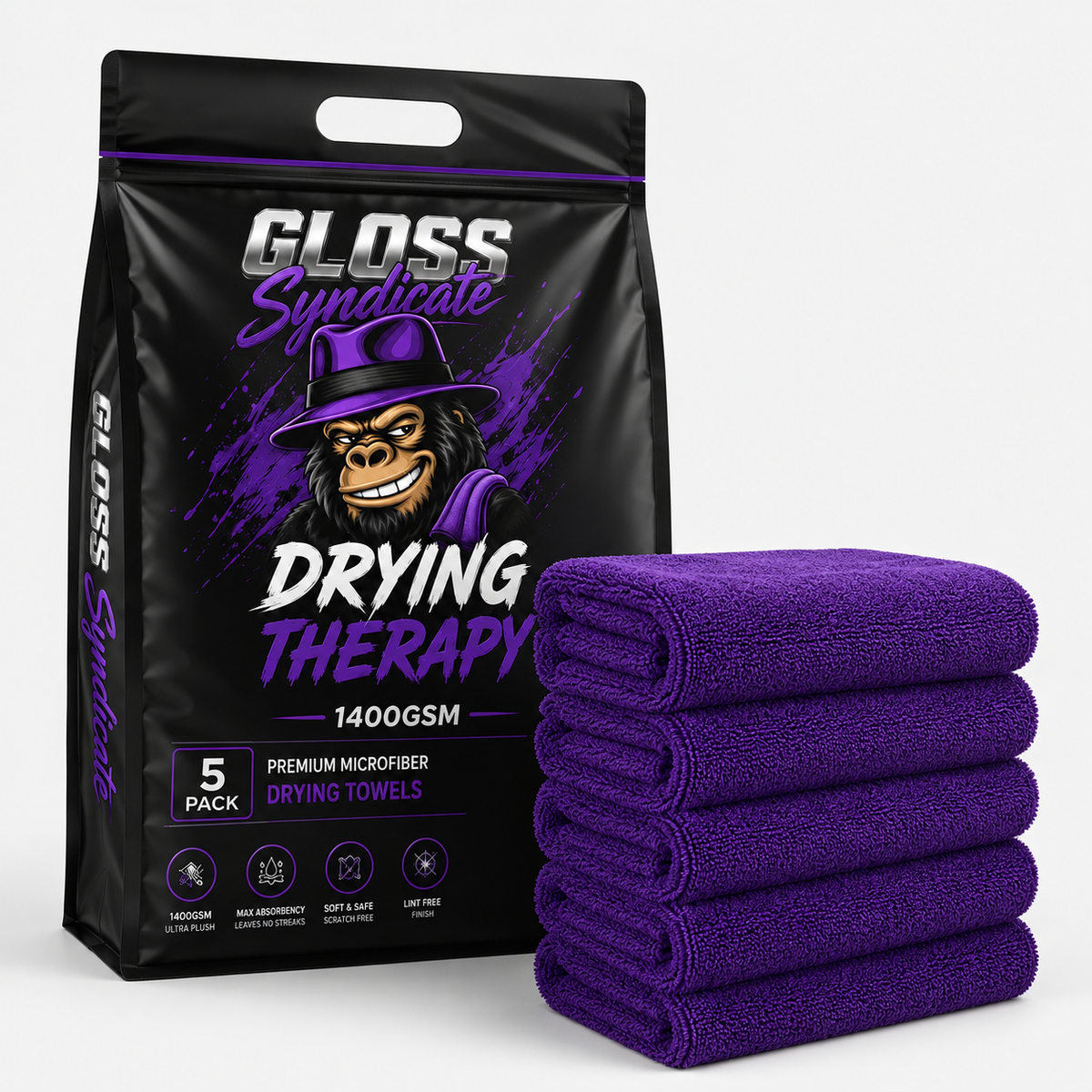 Drying Therapy 1400GSM – Mikrofaser Trockentuch 80x50cm
