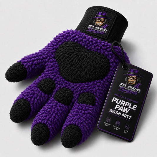 Purple Paw Wash Mitt - Premium Waschhandschuh
