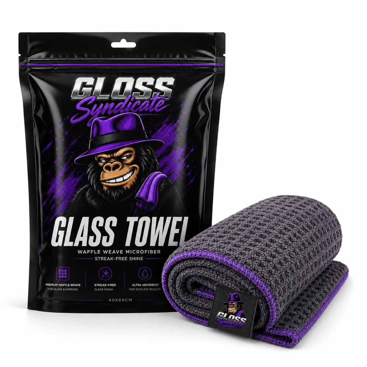 Glass Towel - Glas Reinigungstuch 40x40cm
